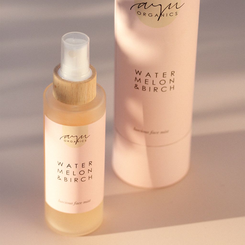 Kosteuttava kasvovesi AYU Organics Watermelon & Birch Face Mist 80ml