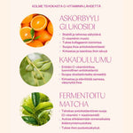 C-vitamiiniseerumi Flow Cosmetics Vitamin-C & Matcha raaka-aineet