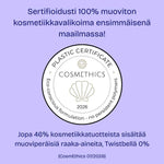 Cosmethics muovittomuus sertifikaatti
