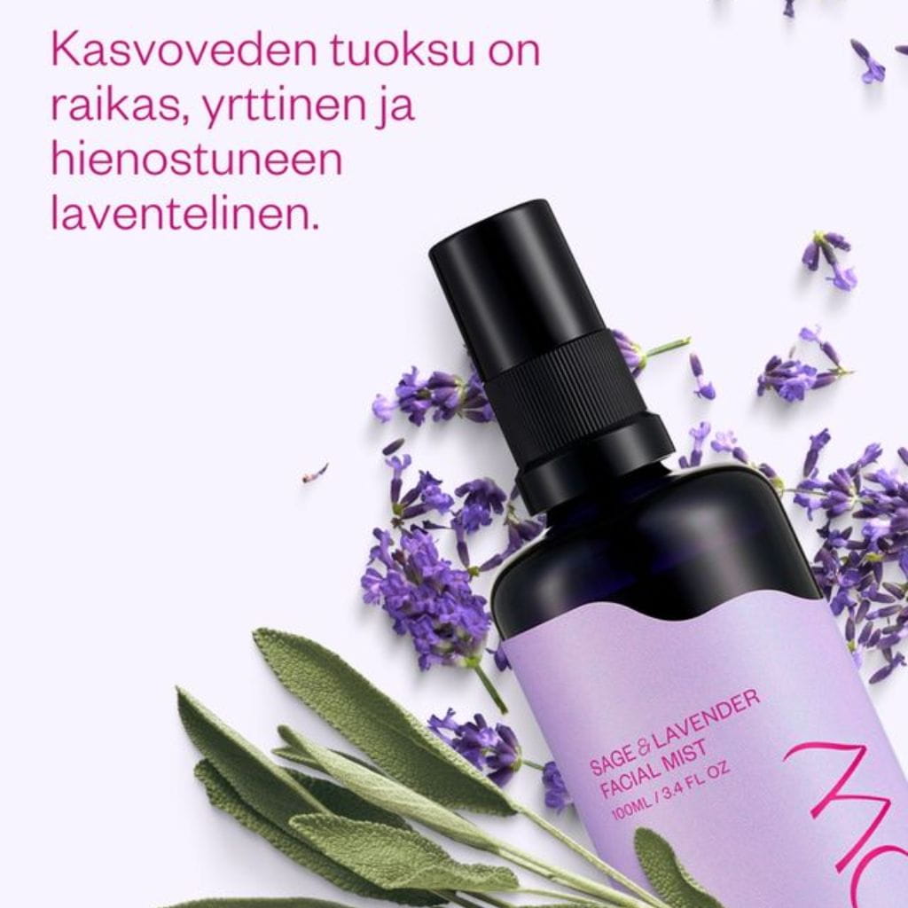 Kasvovesi epäpuhtaalle iholle Flow Cosmetics Sage & Lavender tuoksu