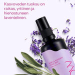 Kasvovesi epäpuhtaalle iholle Flow Cosmetics Sage & Lavender tuoksu