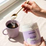 Kollageenijauhe Twistbe Skin Collagen sekoittuu kahviin