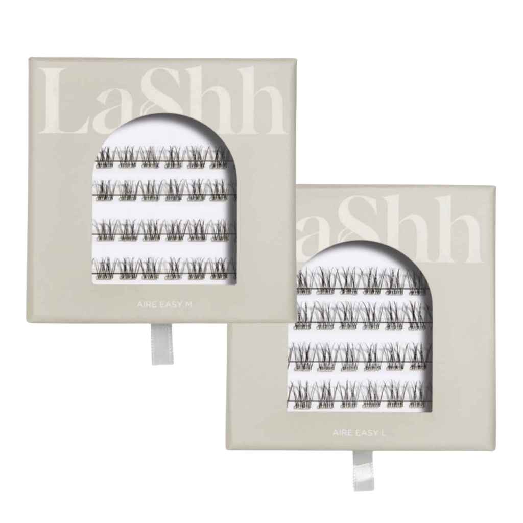 LaShh Aire ripsitupsut M+L Duo setti, kirkas liima