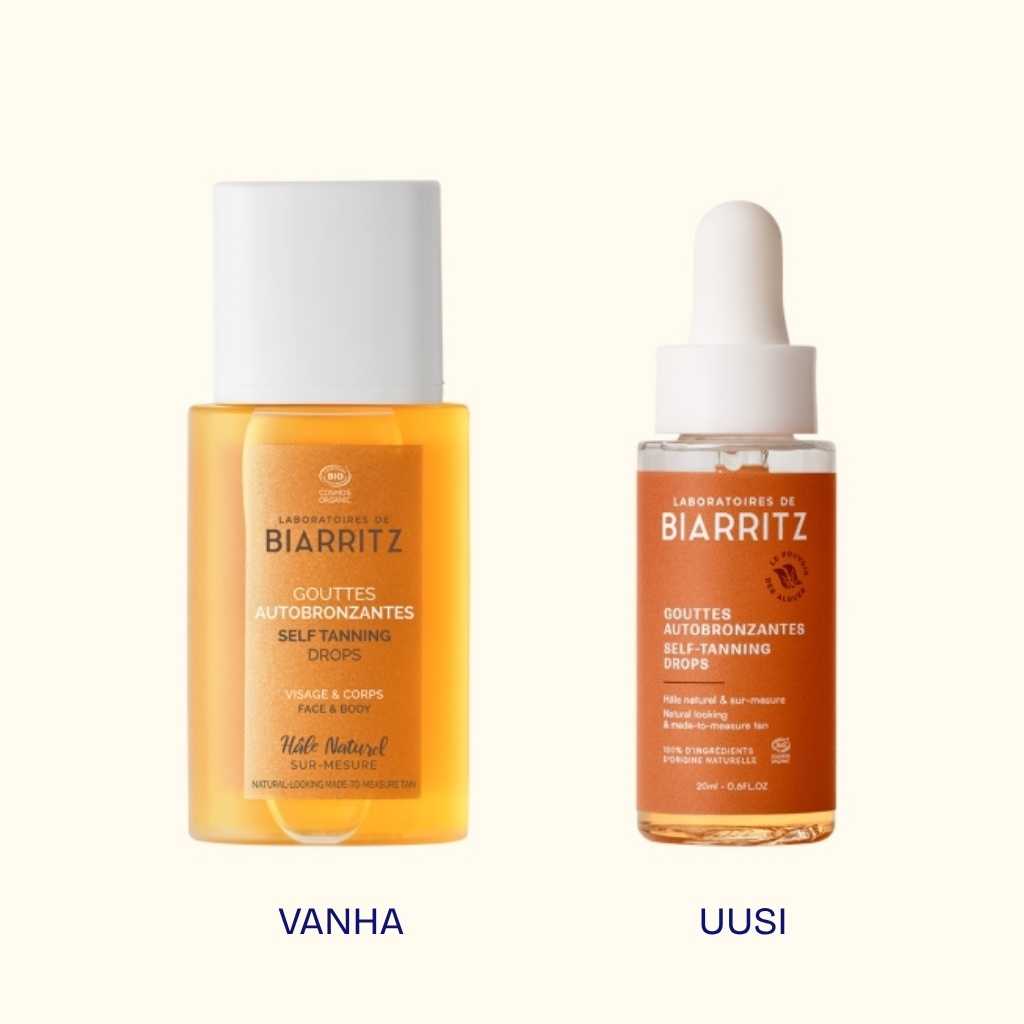 Laboratoires de Biarritz Self Tanning Drops uusi pakkaus