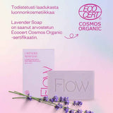 Laventeli saippua Flow Cosmetics Lavender Soap Bar, Ecocert Cosmos Organic -sertifioitu