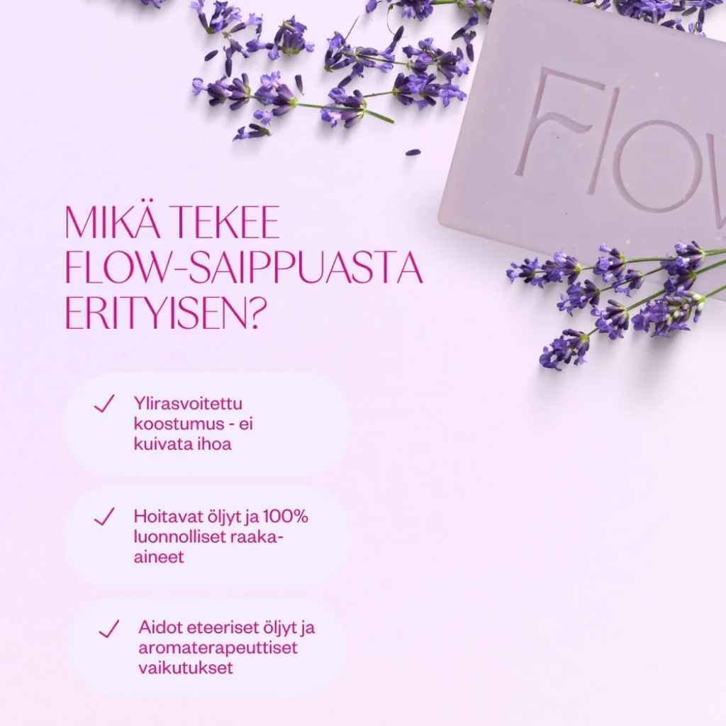 Laventeli saippua Flow Cosmetics Lavender Soap Bar