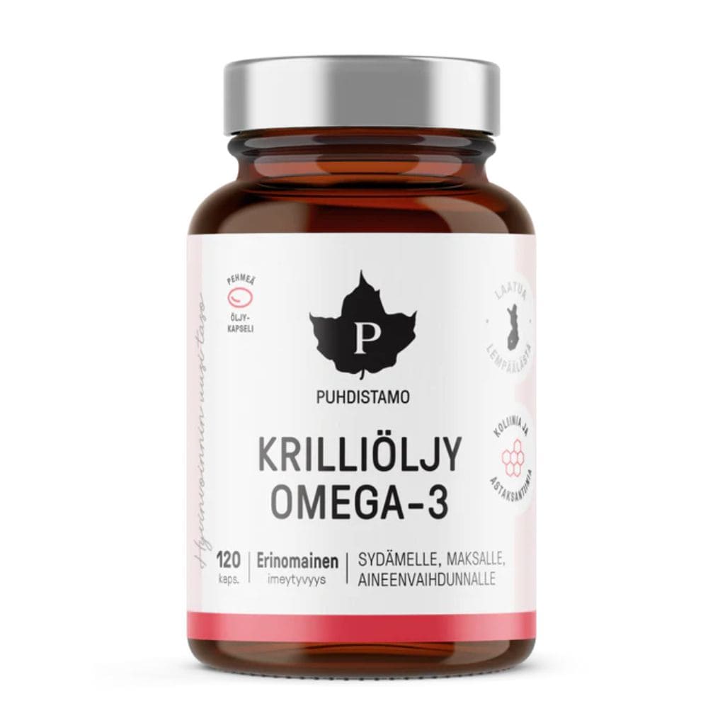 Puhdistamo Krilliöljy Omega-3, 120 kaps.