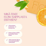 Sheivaussaippua Flow Cosmetics Orange & Honey Soap Bar