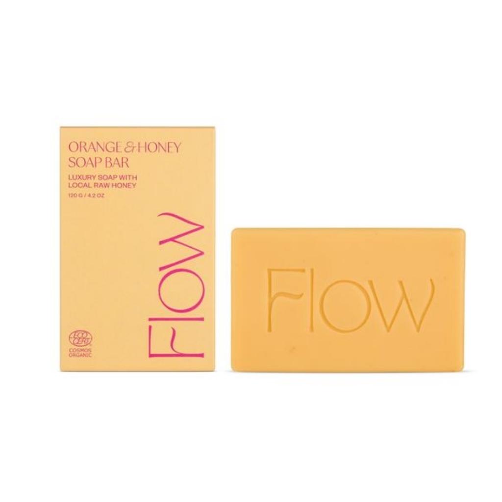 Sheivaussaippua Flow Cosmetics Orange & Honey Soap Bar 120g