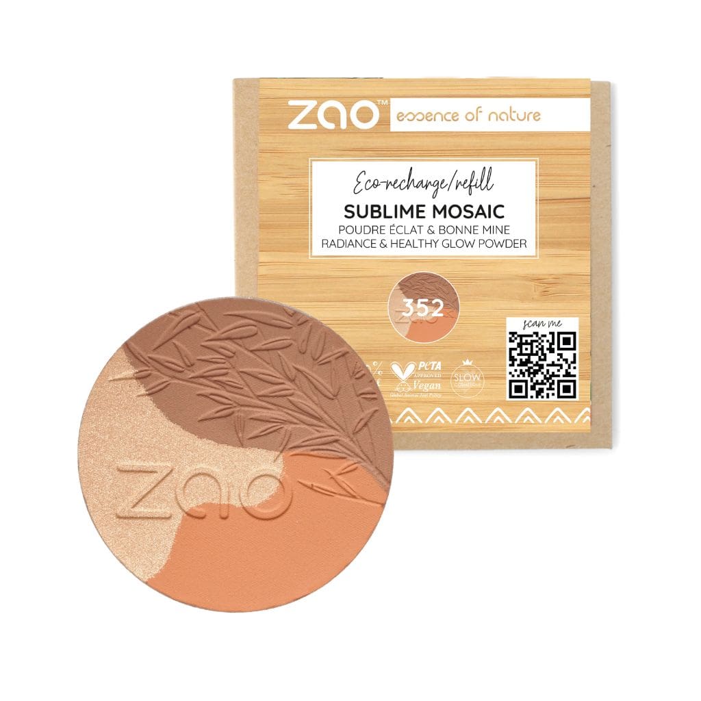 Zao meikkipaletti trio 352 - highlighter, bronzer ja blush